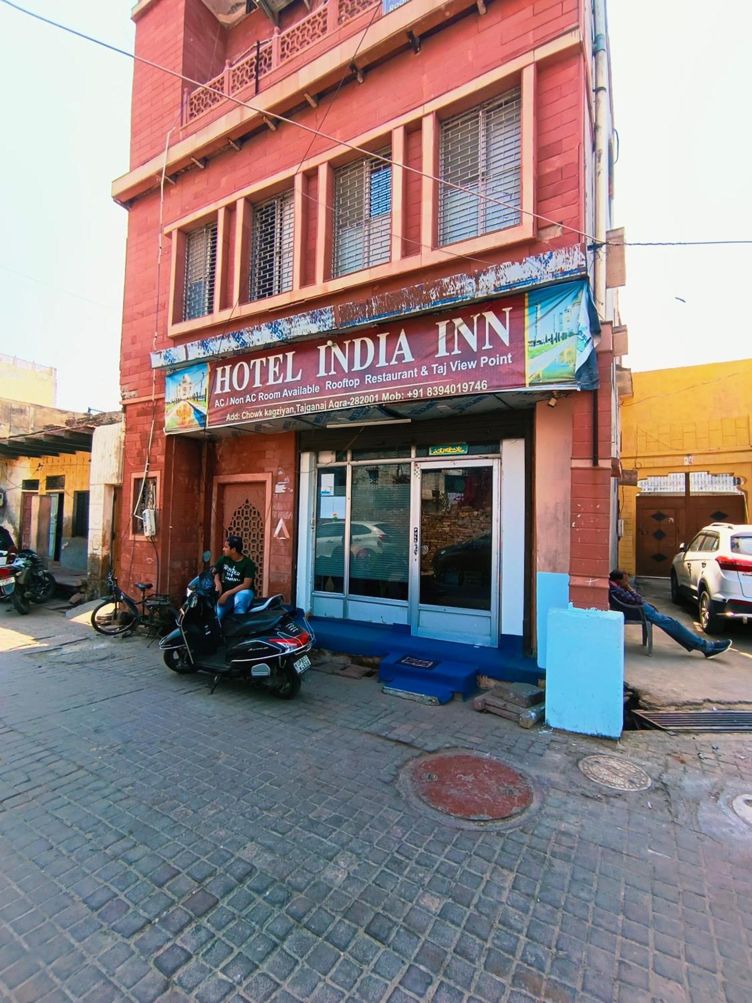 Hotel India Inn Walking Distance From Taj Mahal-- Rooftop Taj Mahal View 아그라 외부 사진